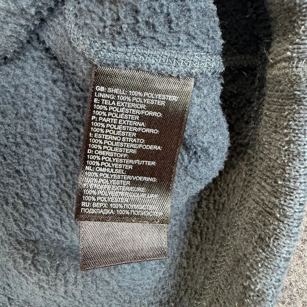 The North Face Gordon Lyons Quarter Zip Fleece Pullover‎ Mens Medium Blue 3106
